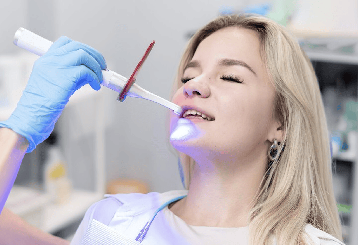 A patient's smile after cosmetic whitening treatment in Annandale, Virginia
